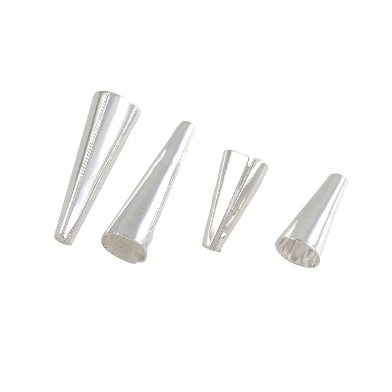 12 Packs: 23 ct. (276 total) Smooth Silver Bead Cones by Bead Landing™